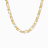 interlocking paperclip chain necklace