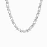 interlocking paperclip chain necklace