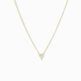 Mini Pavé Heart Necklace