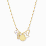 Ball Chain Necklace with Charms
