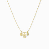 Adjustable Pull Chain Necklace with Pavé Charms