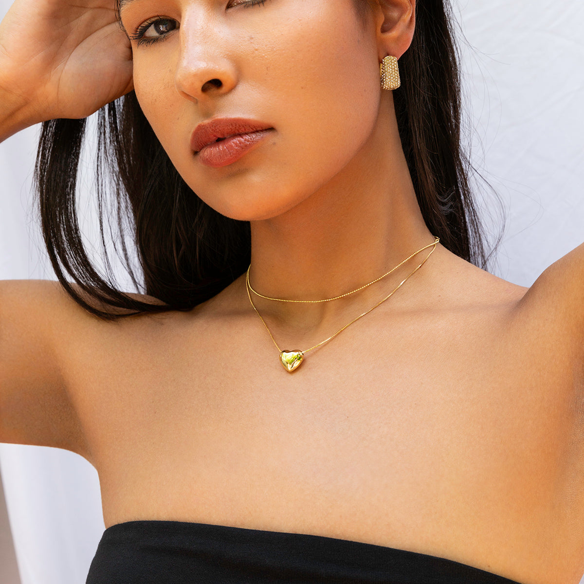 Crystal Pavé U Shaped Earring