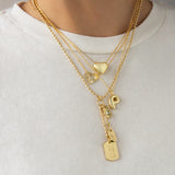 Bubble Initial Necklace