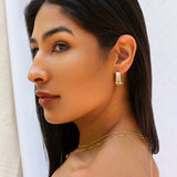 Crystal Pavé U Shaped Earring