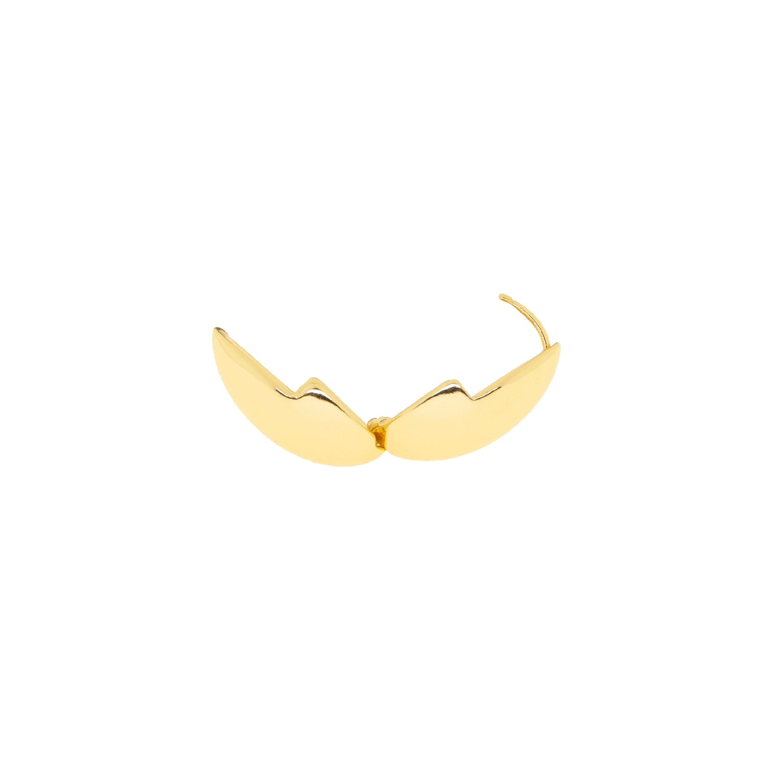 oval hinge closure earring