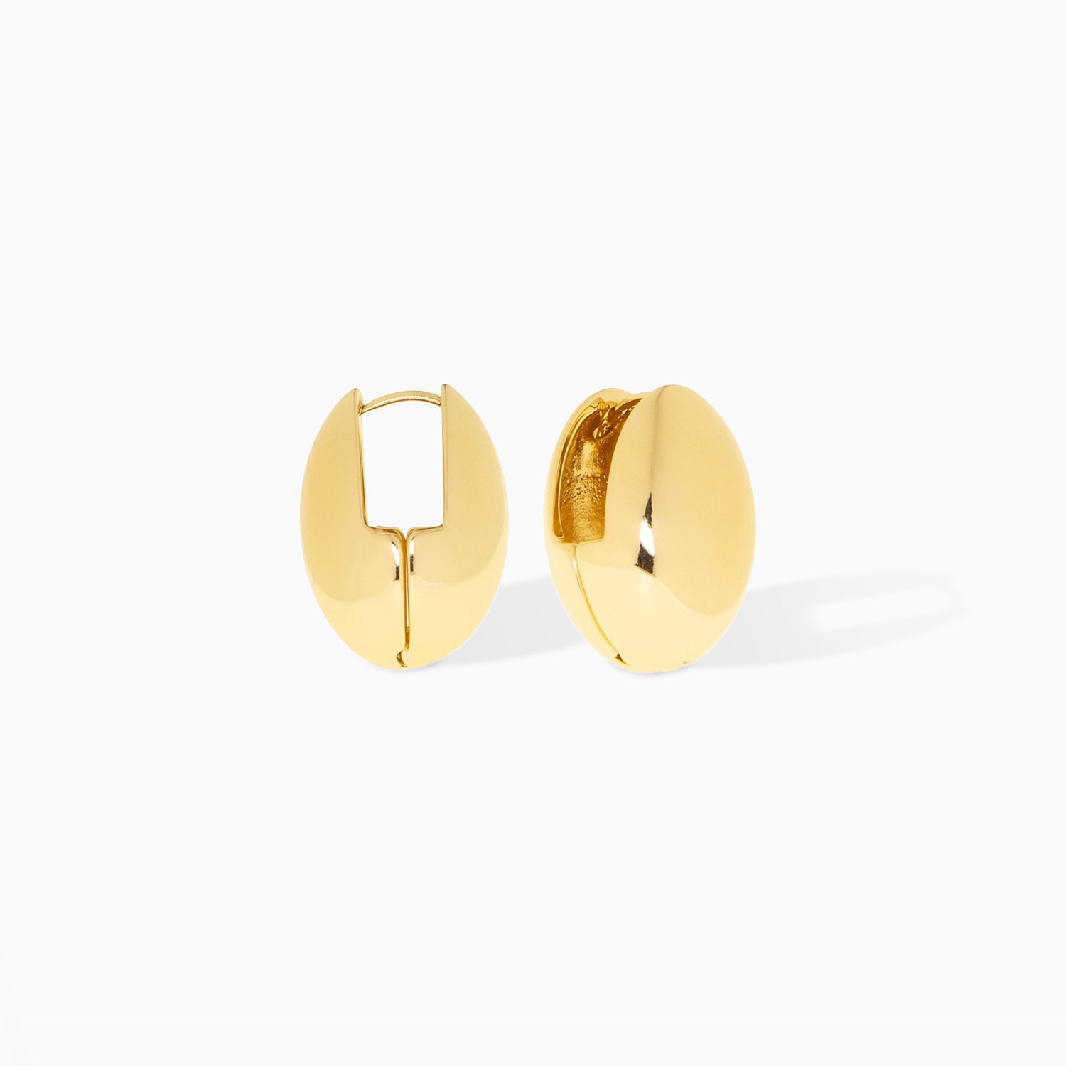 oval hinge closure earring