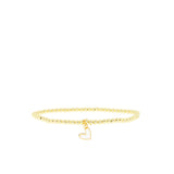 Stretch Bracelet with Heart Charm