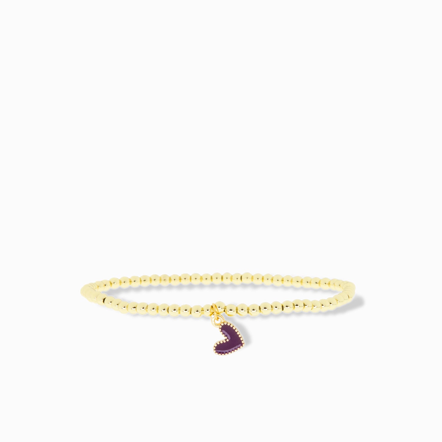 Stretch Bracelet with Heart Charm