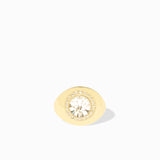 Halo Signet Ring