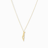 Star of David Map of Israel Necklace