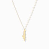 CZ Map of Israel Necklace