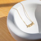 CZ Hebrew MOM Necklace