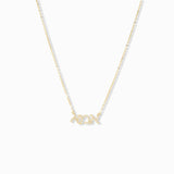 CZ Hebrew MOM Necklace