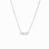CZ Hebrew MOM Necklace