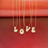 Adjustable Pull Chain Necklace with Pavé Bubble II