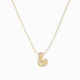 Adjustable Pull Chain Necklace with Pavé Bubble II
