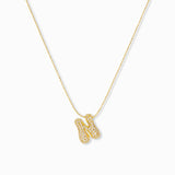 Adjustable Pull Chain Necklace with Pavé Bubble II