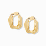 Organic Drop Post Earring