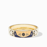 Evil Eye Enamel Bangle