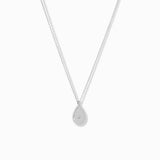 Mini Teardrop Pendant Necklace with Pavé Crystal