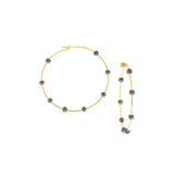 Lotus Hoop Earring