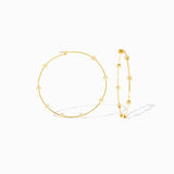 Lotus Hoop Earring