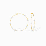 Lotus Hoop Earring