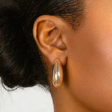 Puffy Bean Post Earring