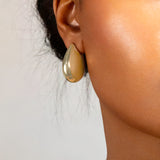 Puffy Bean Post Earring
