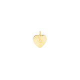 Etched Heart Charm