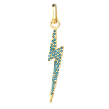 Mini Pavé Bolt Bale Charm