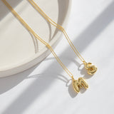 Bubble Initial Necklace
