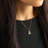 Bubble Initial Necklace