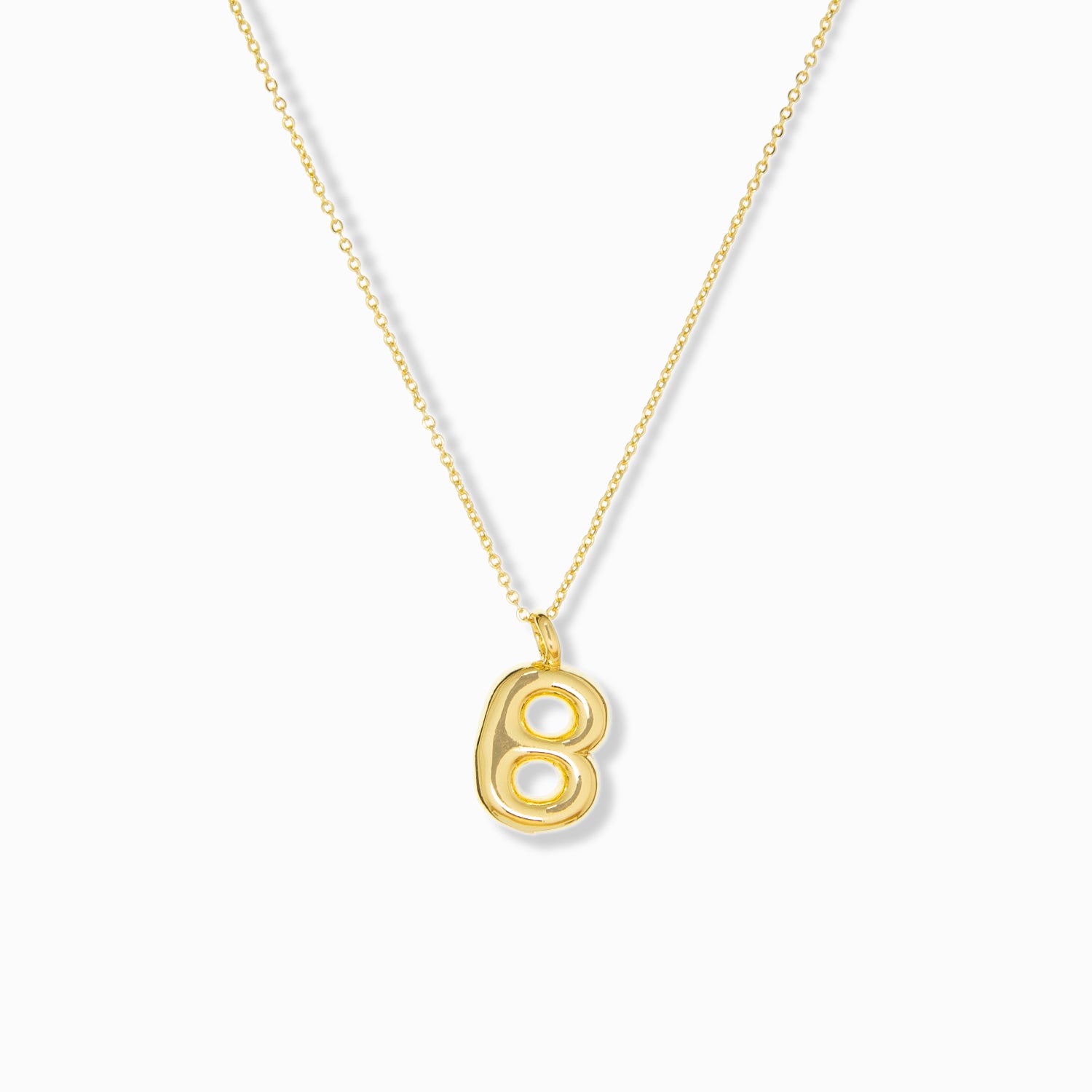 bubble initial necklace