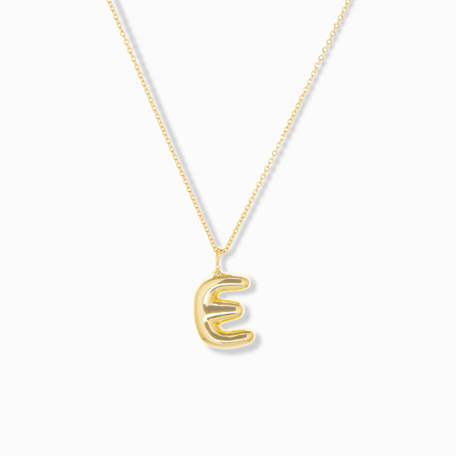 bubble initial necklace