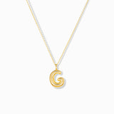Bubble Initial Necklace