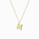 Bubble Initial Necklace