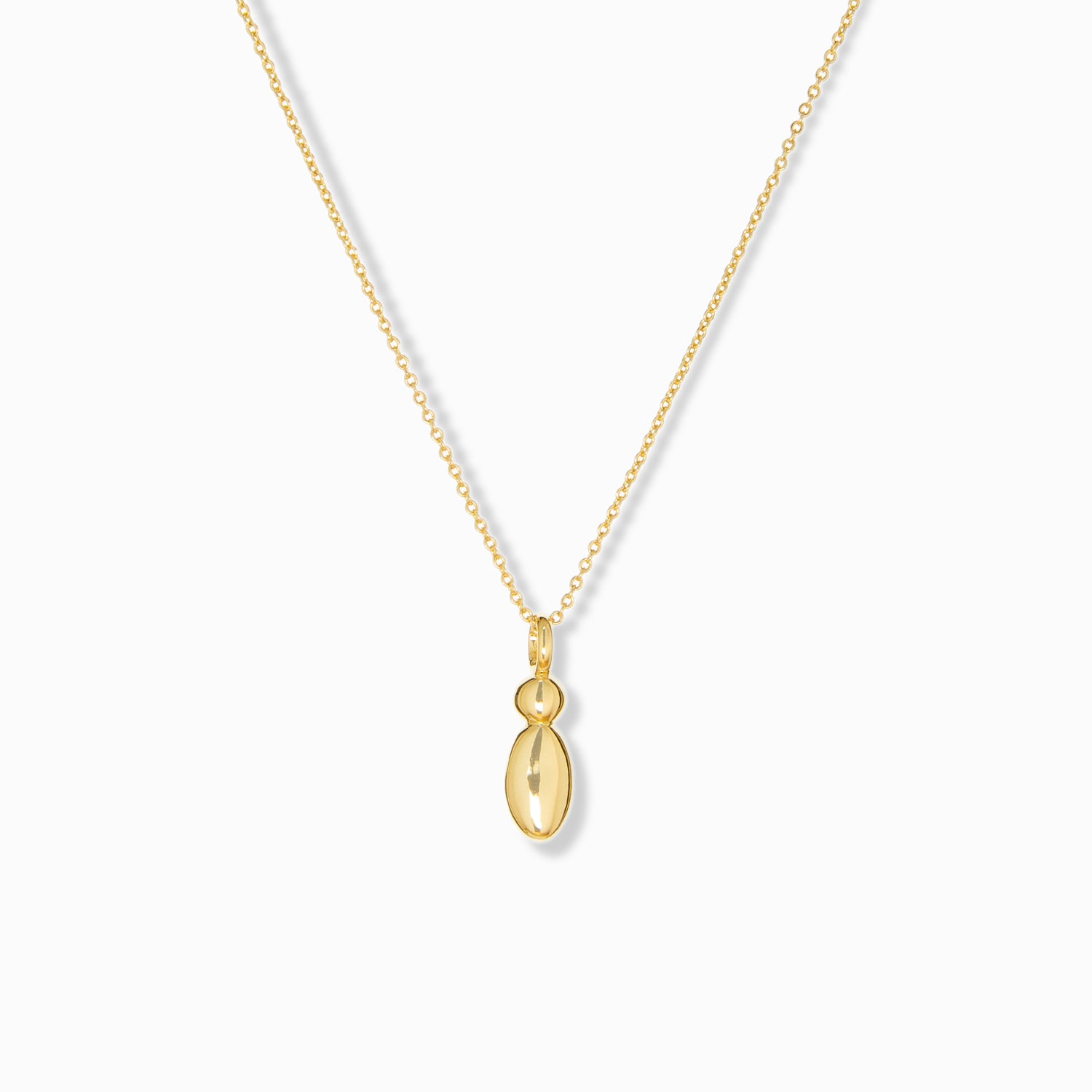 bubble initial necklace