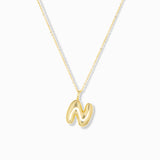 Bubble Initial Necklace