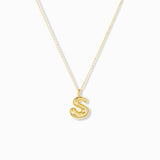 Bubble Initial Necklace