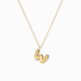 Bubble Initial Necklace