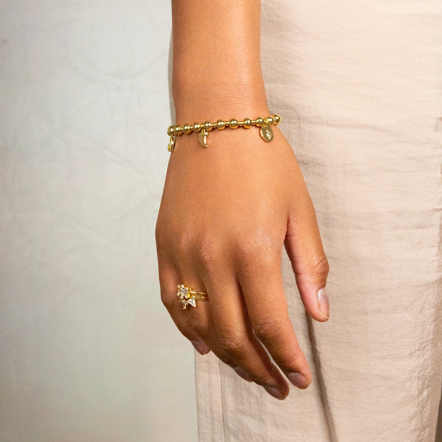 pave chevron ring