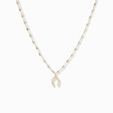 Pavé Horseshoe Charm Necklace