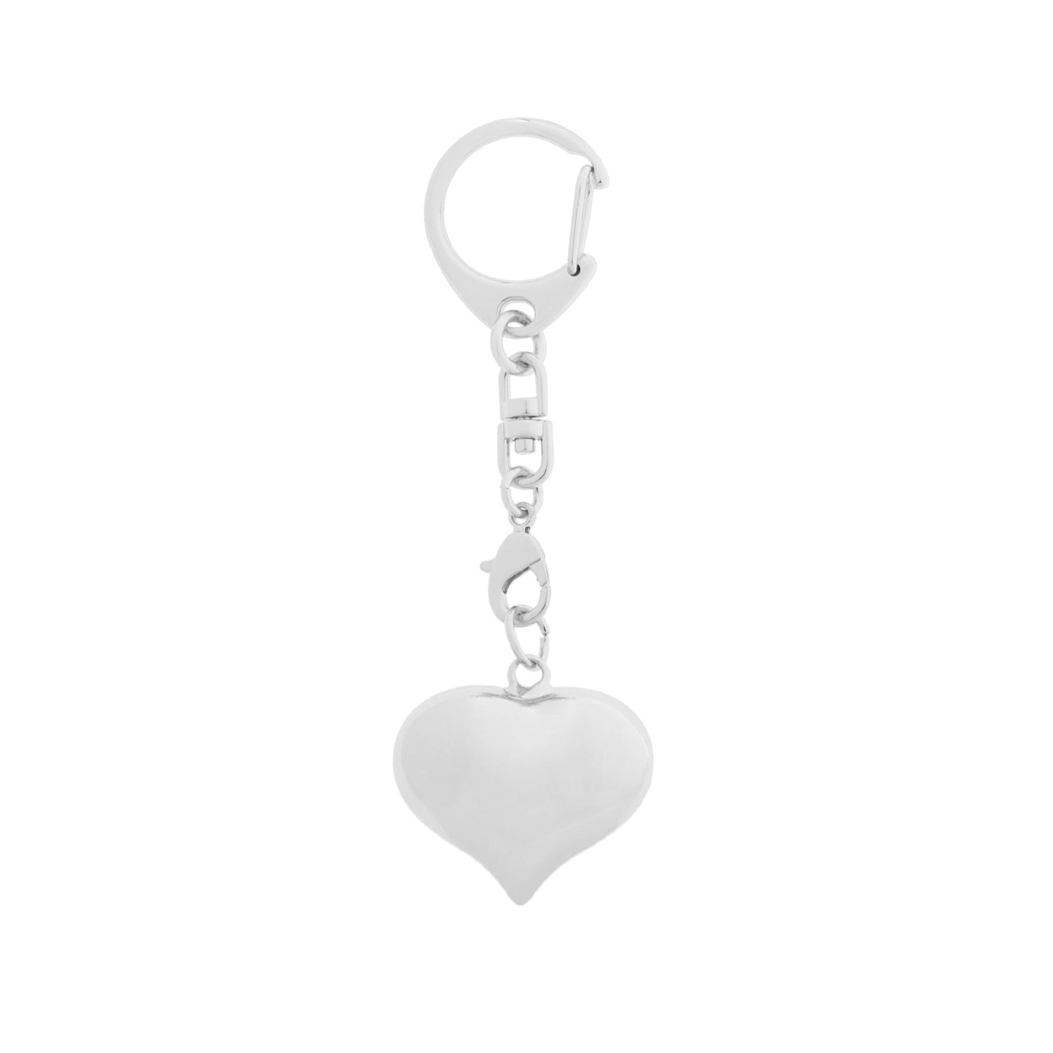 puffy heart bag charm/keychain