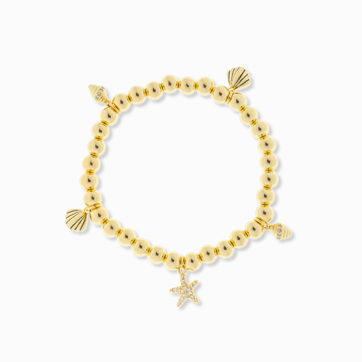 beach charm ball bracelet