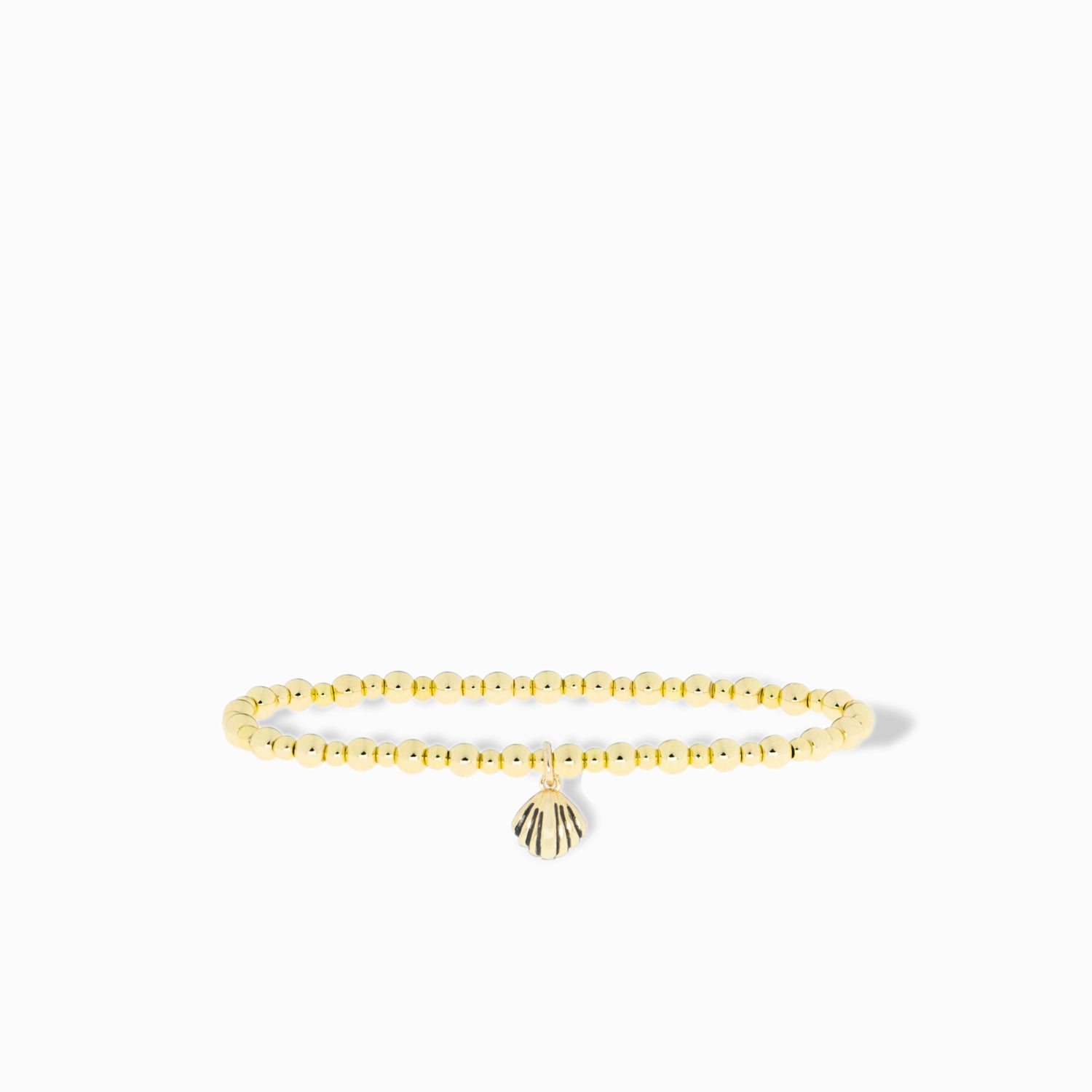 clam shell charm bracelet
