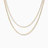 Double Layer Snake Chain Waterproof Necklace