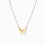 Etched Butterfly Waterproof Necklace