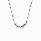 Natural Stone Rondelle Beaded Necklace