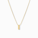 Cylinder Charm Waterproof Necklace